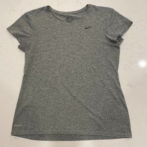 Nike Dri-Fit Short Sleeve Workout Top Grey Women’s Medium
